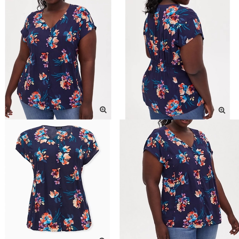 NWT challis floral top